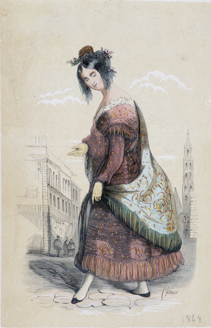 Portrait of a gypsy from Seville by Unknown artist