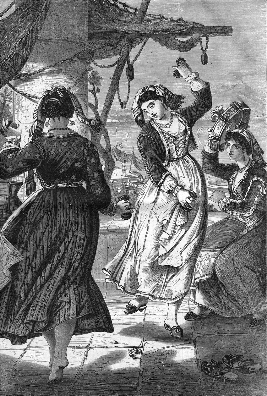 Tarantella in Ischia. by Unknown artist
