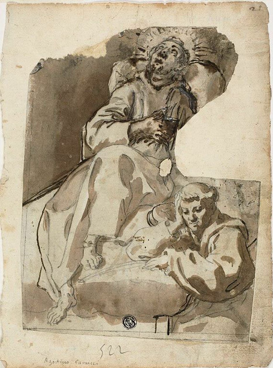 Death of a Saint by Unknown Sienese