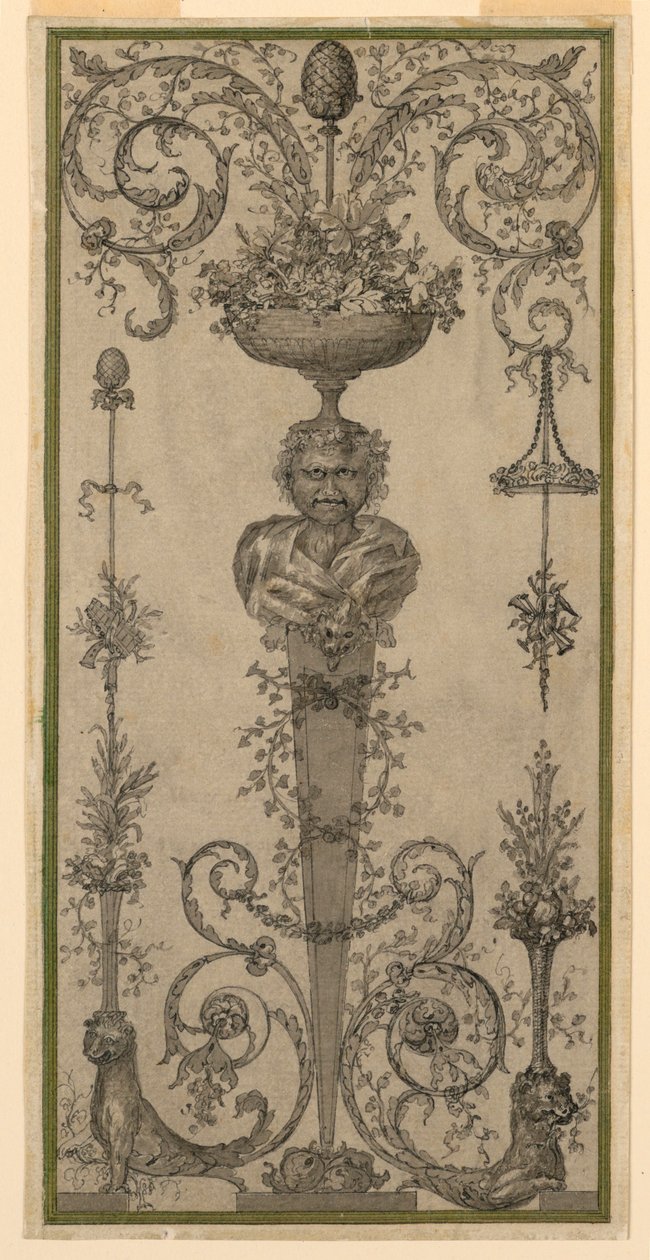 Arabesque Design for a Panel by Unknown artist