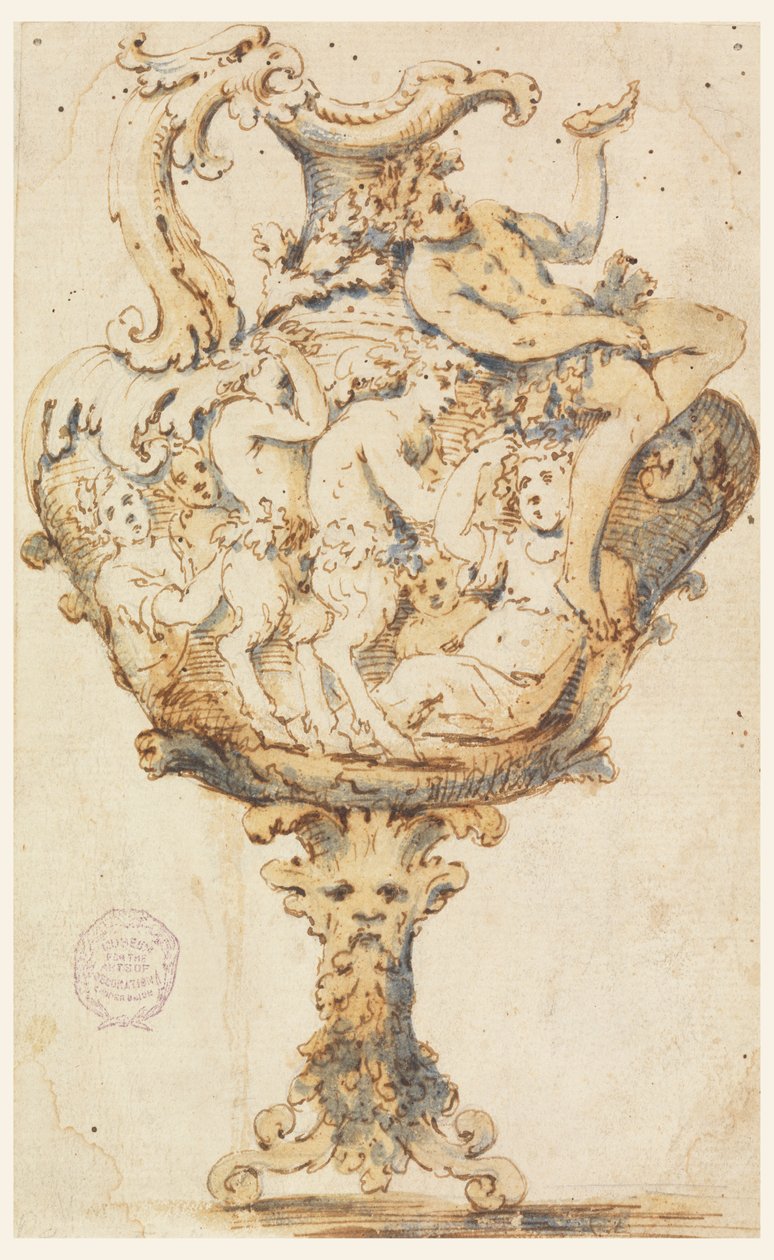 Design for Majolica Pitcher by Unknown artist