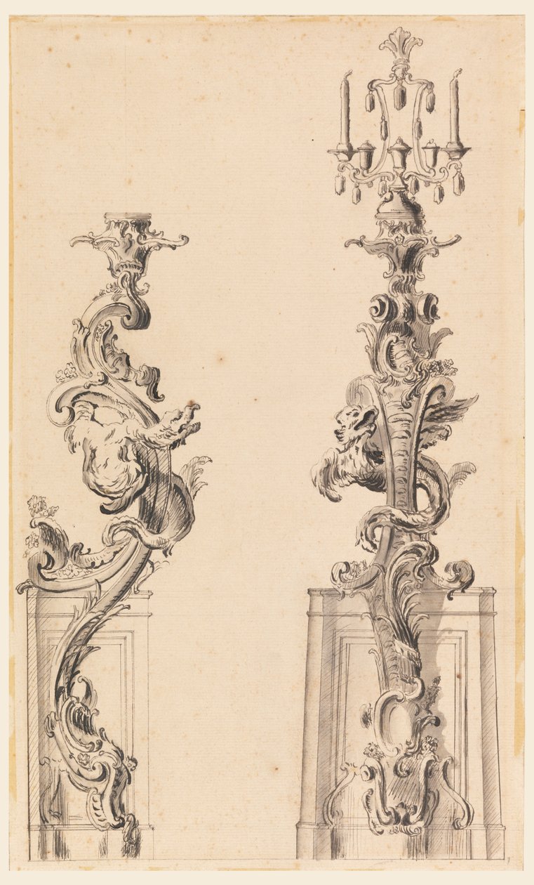 Design for a Candle Bracket by Unknown artist