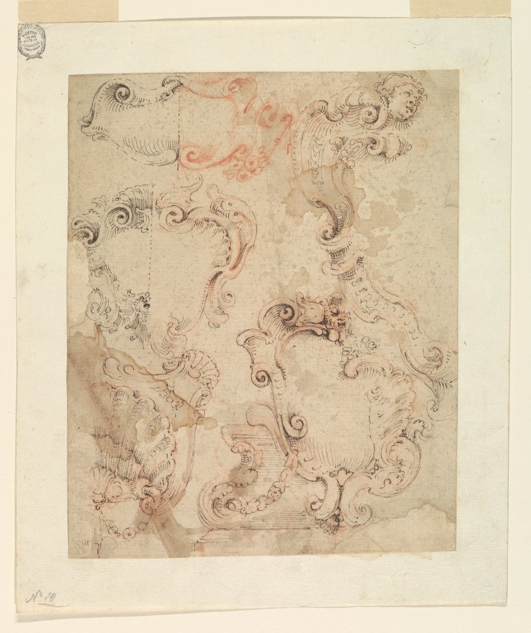 Designs for Scrollwork Escutcheons by Unknown artist