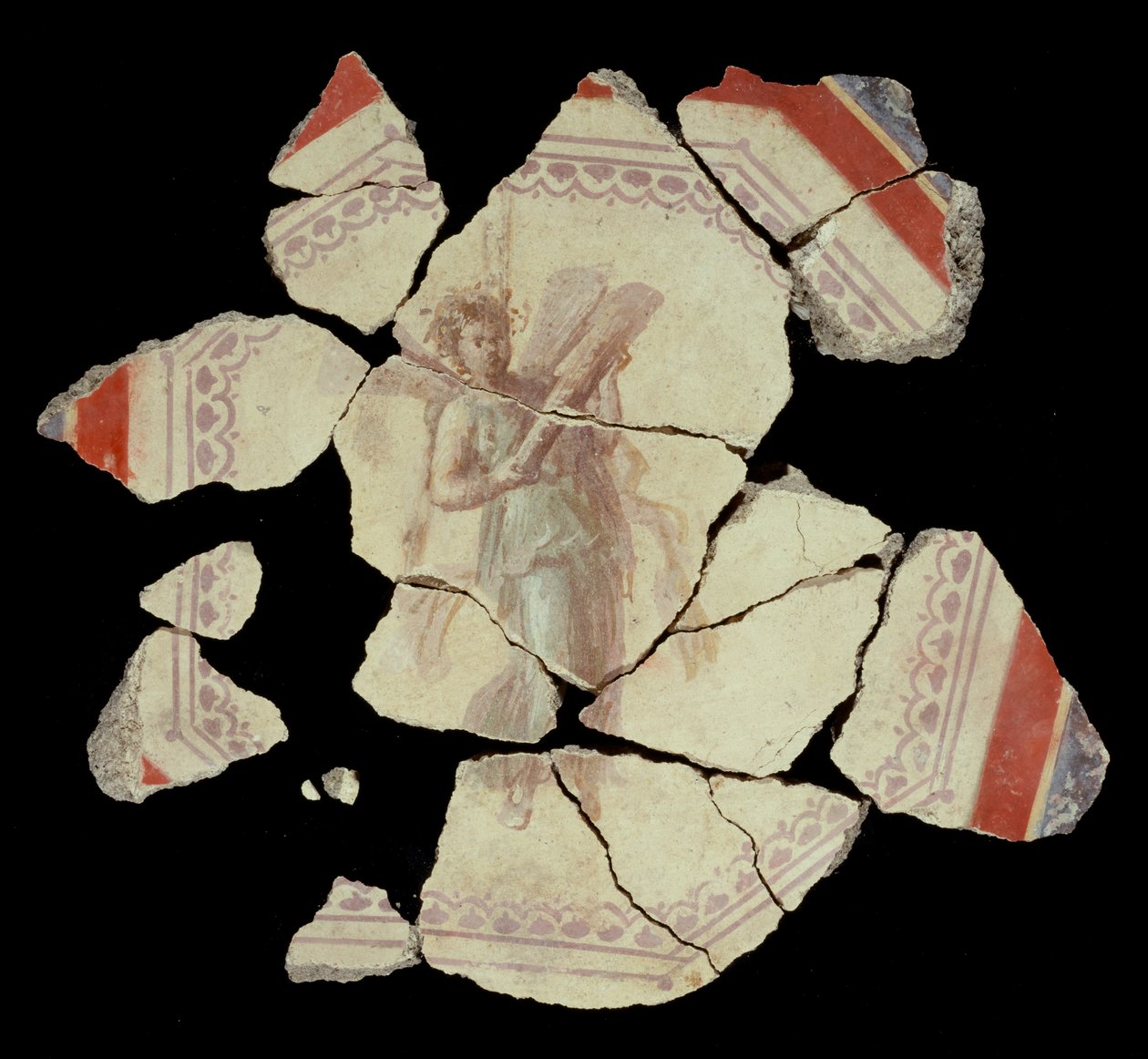 Fresco Fragment by Unknown artist