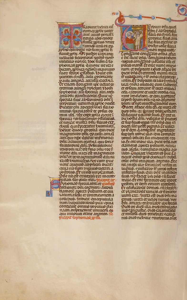 Initial V: Zephaniah Pointing to a Child by Unknown artist