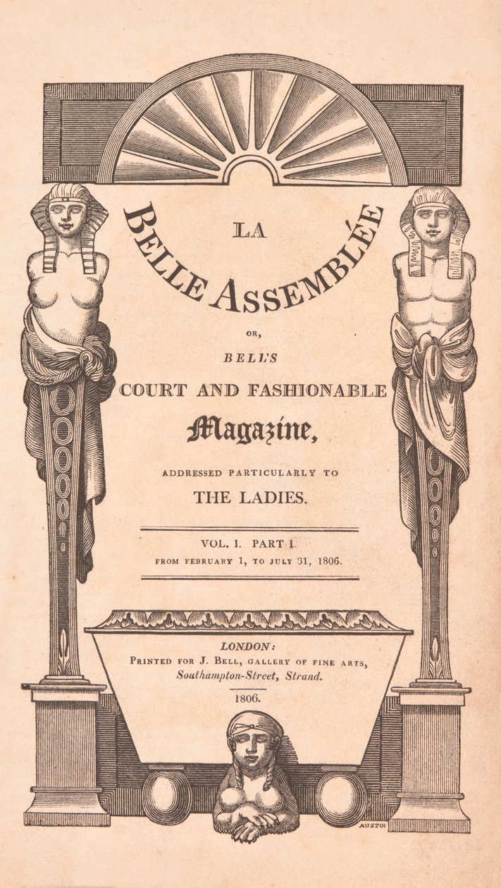 La Belle Assemblée, title page by Unknown artist