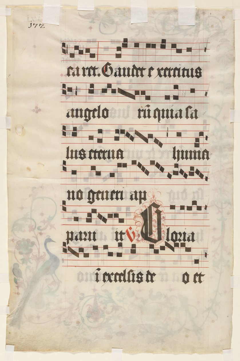 Leaf from an Antiphonary: Text by Unknown artist