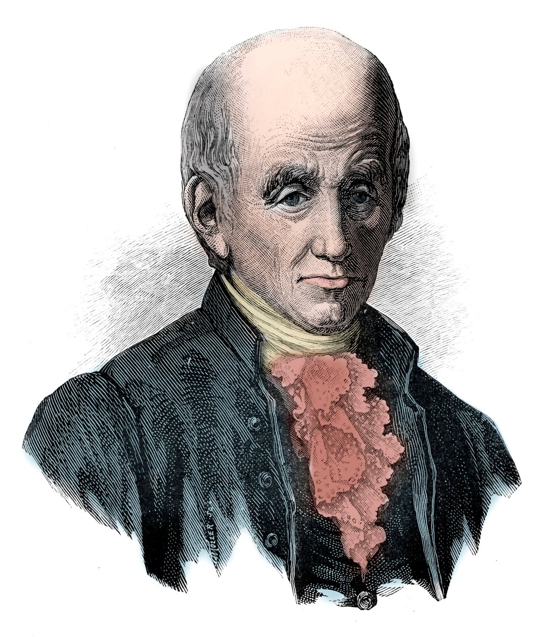 Michel Adanson, French botanist. by Unknown artist