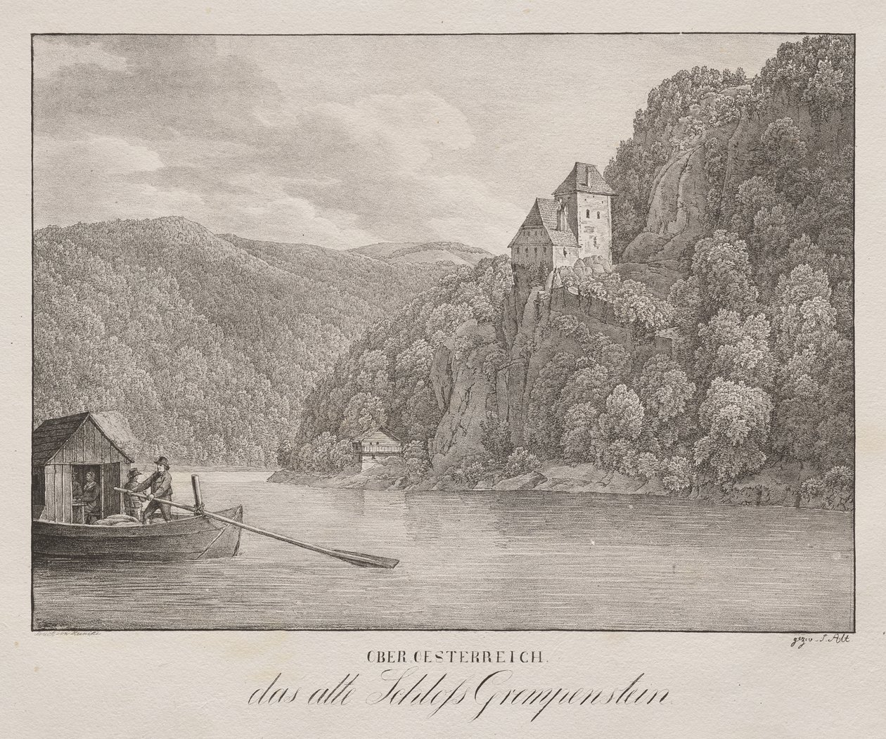 Lower Austria, The Old Castle of Greifenstein by Unknown artist