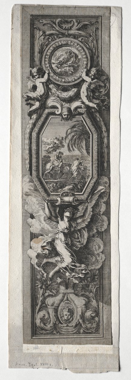 Panel with Vignette of Flight into Egypt by Unknown artist