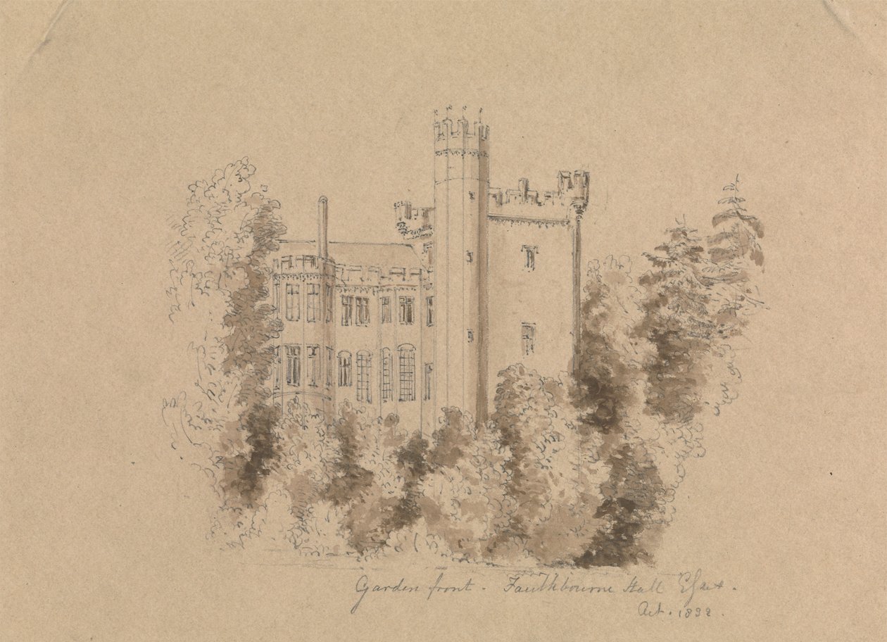 Part of a Castle Surrounded by Trees by Unknown artist