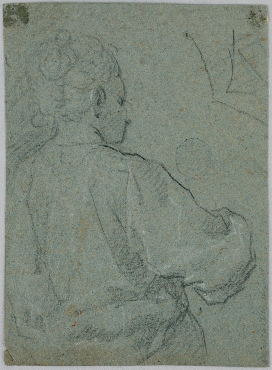 Sketch of a Woman Seen from Behind by Unknown artist