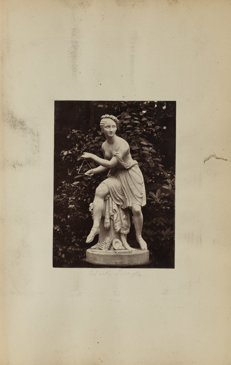 Statue of Girl with Triangle by Unknown artist