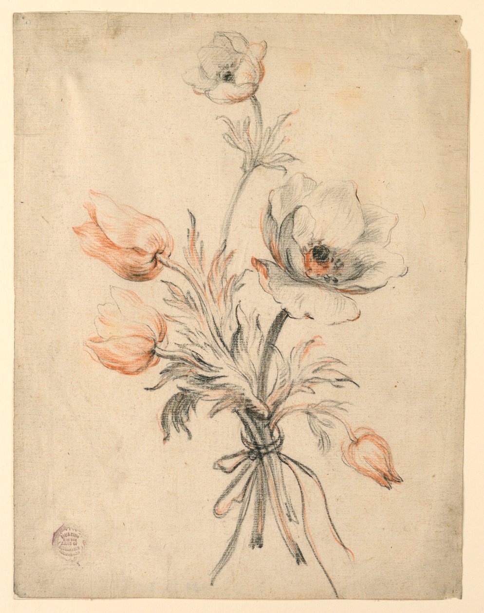 Study of a Bunch of Roses by Unknown artist