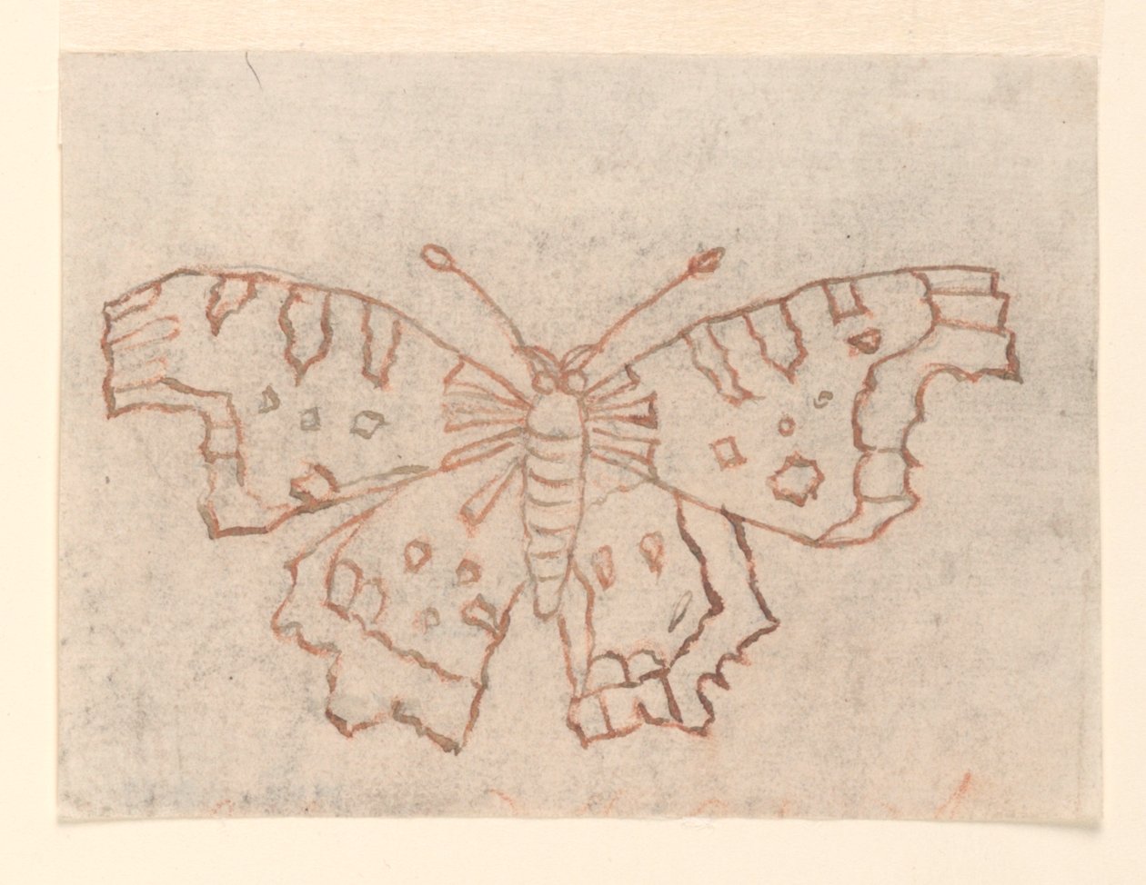 Textile Design: A Butterfly by Unknown artist