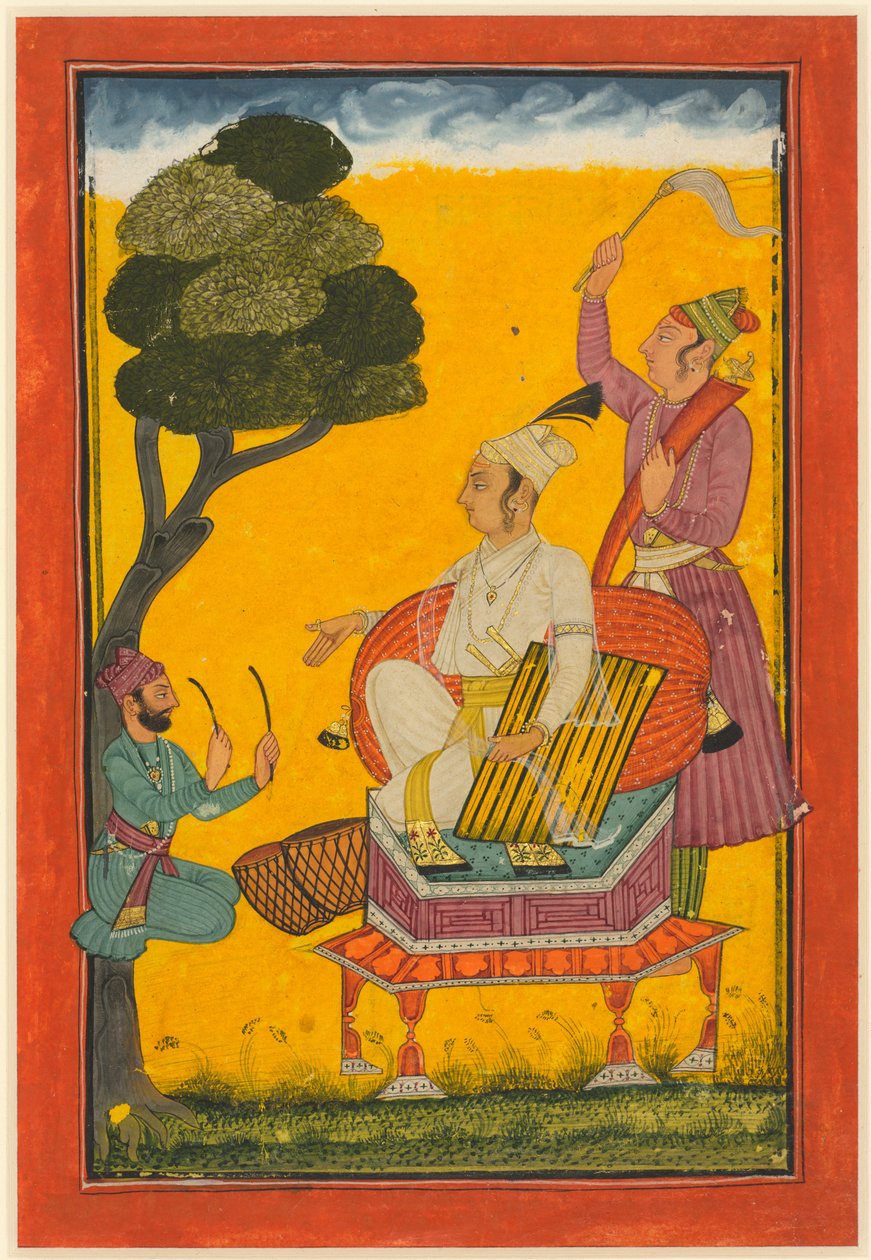 Vivaca Ragaputra, a Leaf from Ragamala Series by Unknown artist