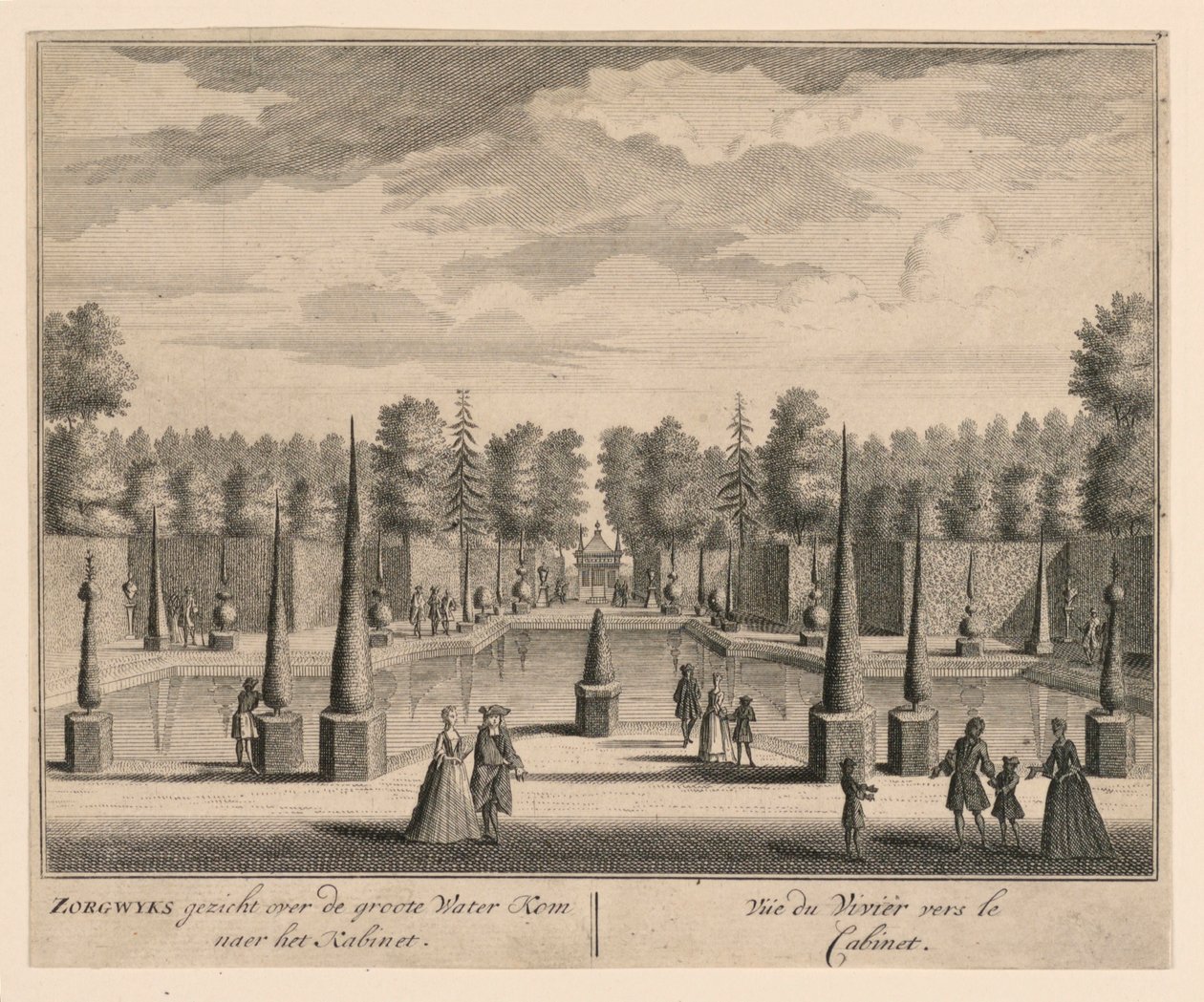 View of the Fishpond Towards the Cabinet by Unknown artist
