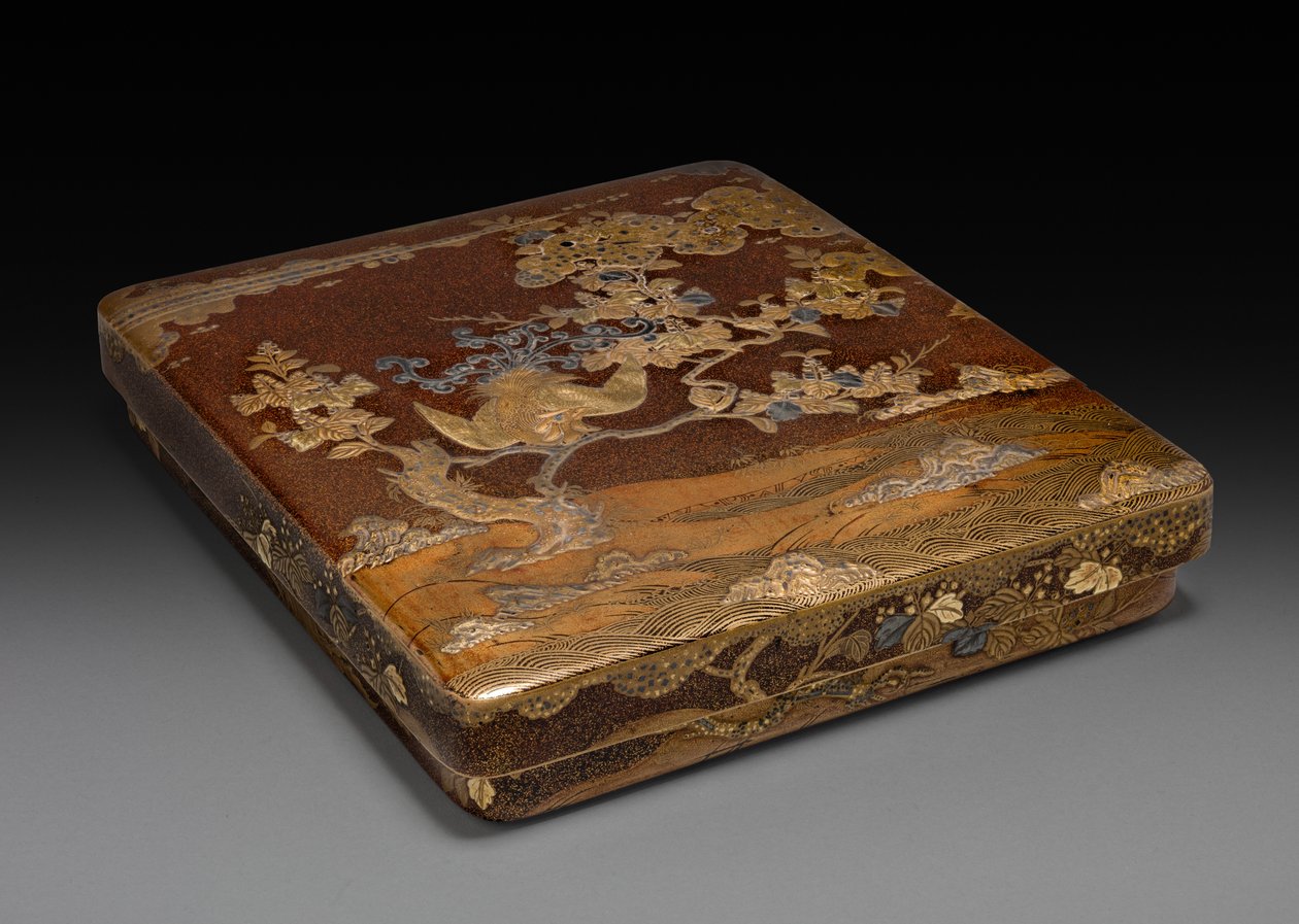 Writing Box with Phoenix in Paulownia by Unknown artist
