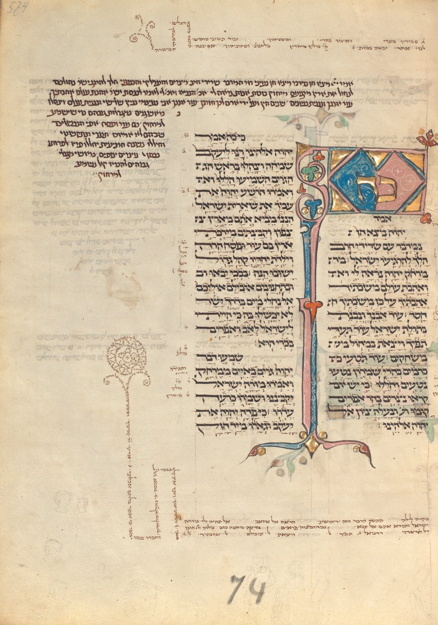 Decorated Text Page by Unknown artist/maker