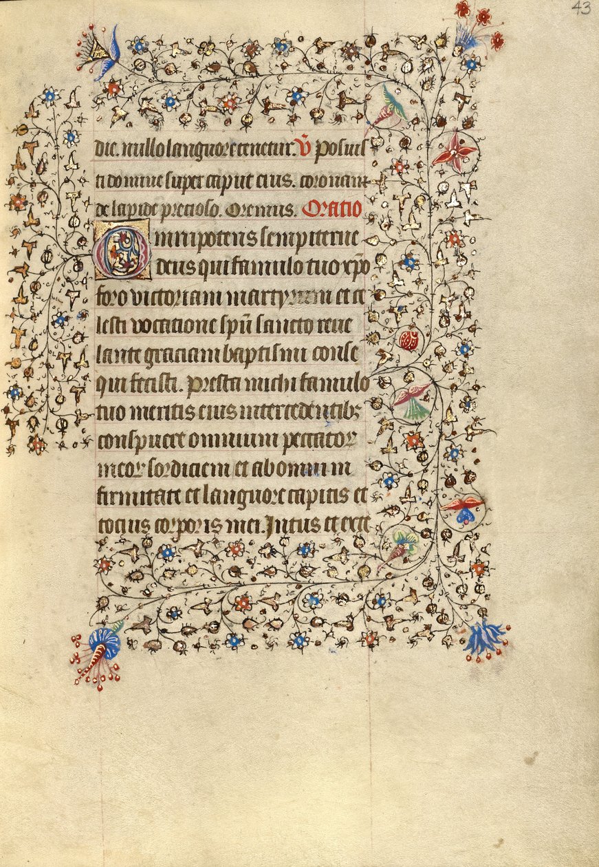 Decorated Text Page by Unknown artist/maker