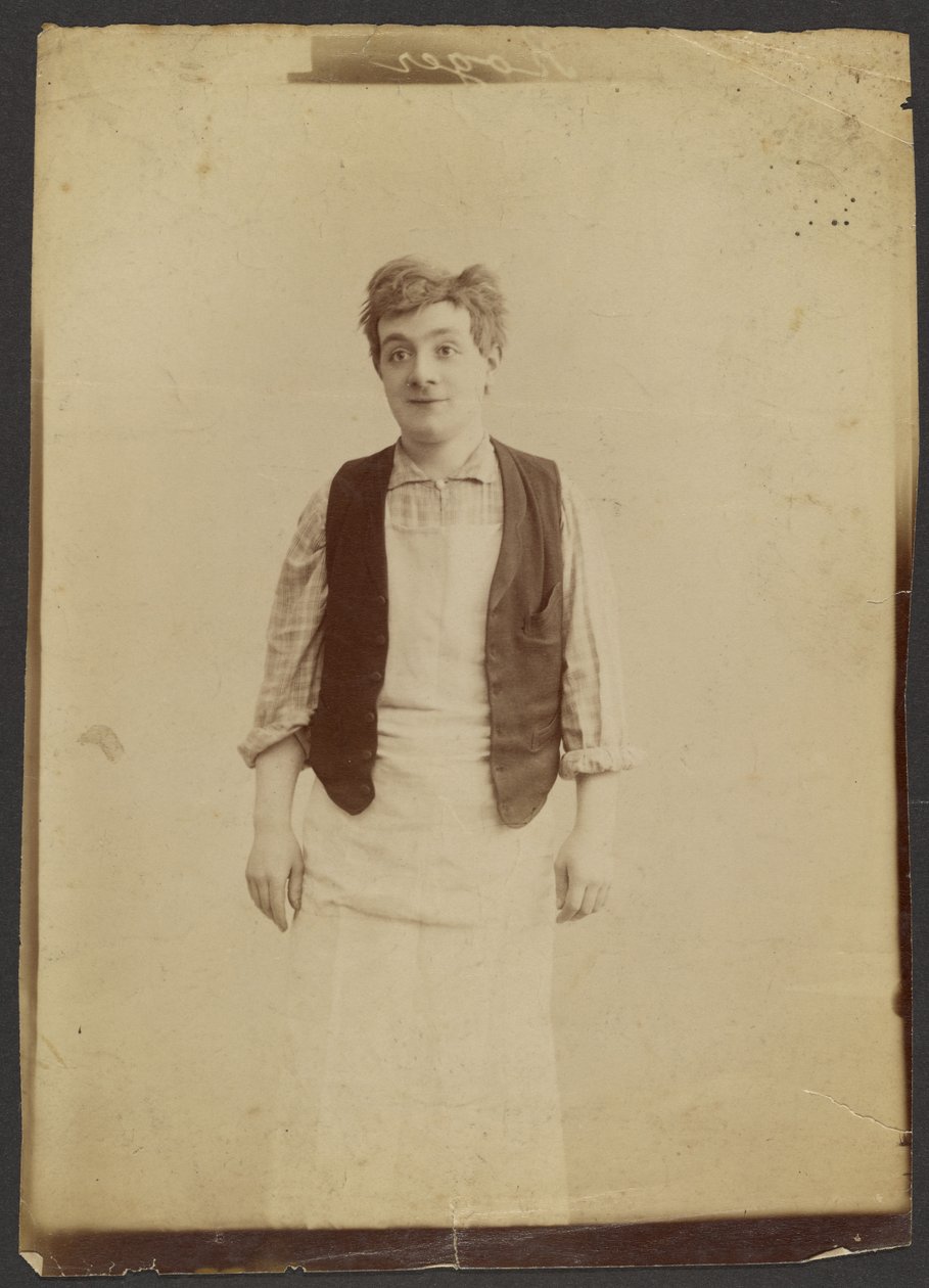 Man Wearing a Vest and Apron by Unknown artist/maker
