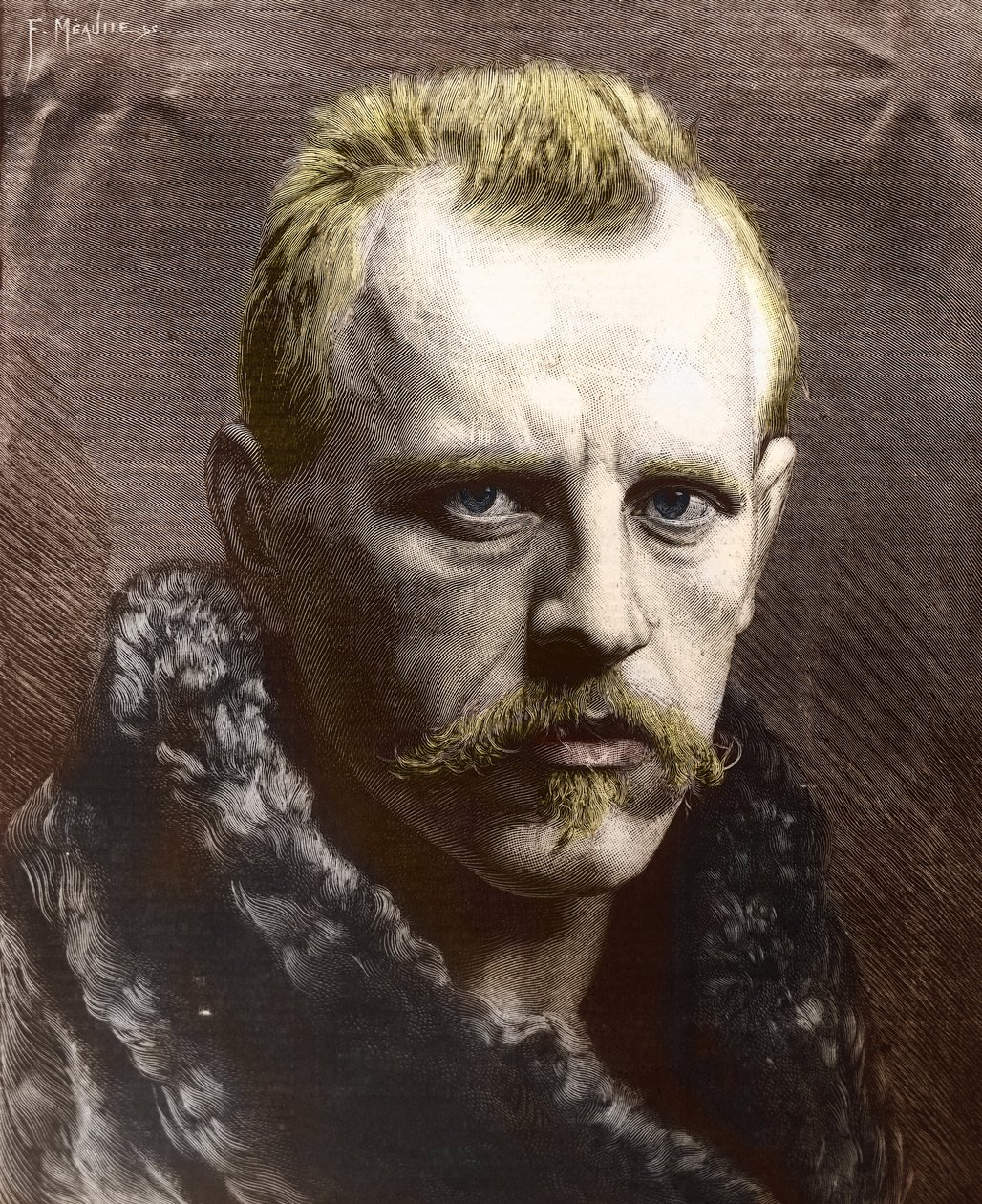 Portrait of Fridtjof Nansen (engraving) by Unknown photographer