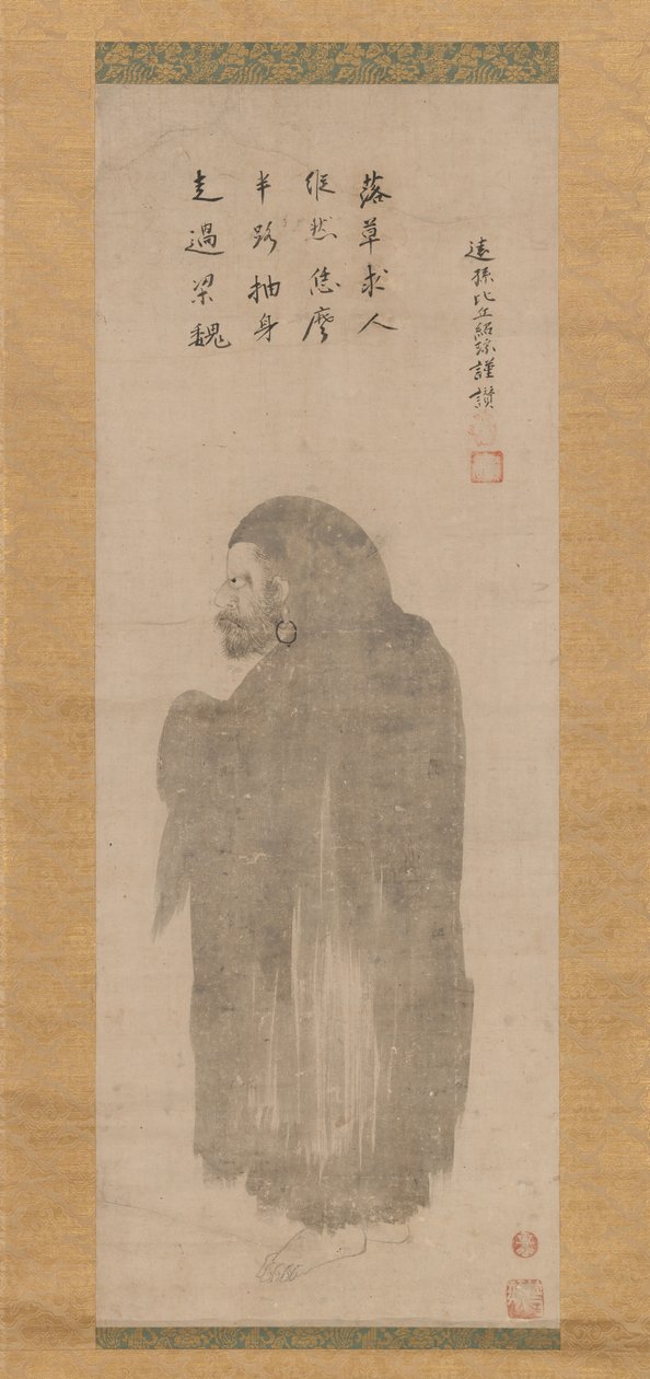 Bodhidharma by Unkoku Tōgan