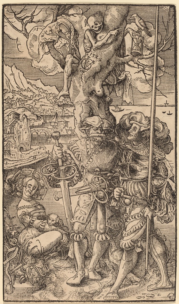 Two Mercenaries and a Woman by Urs Graf