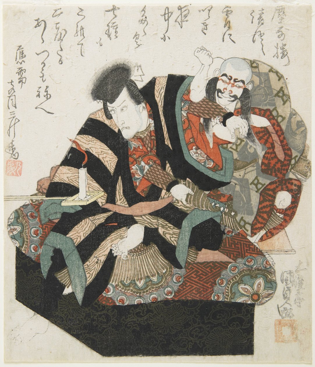 Two Actors from a Kabuki Play by Utagawa Kunisada