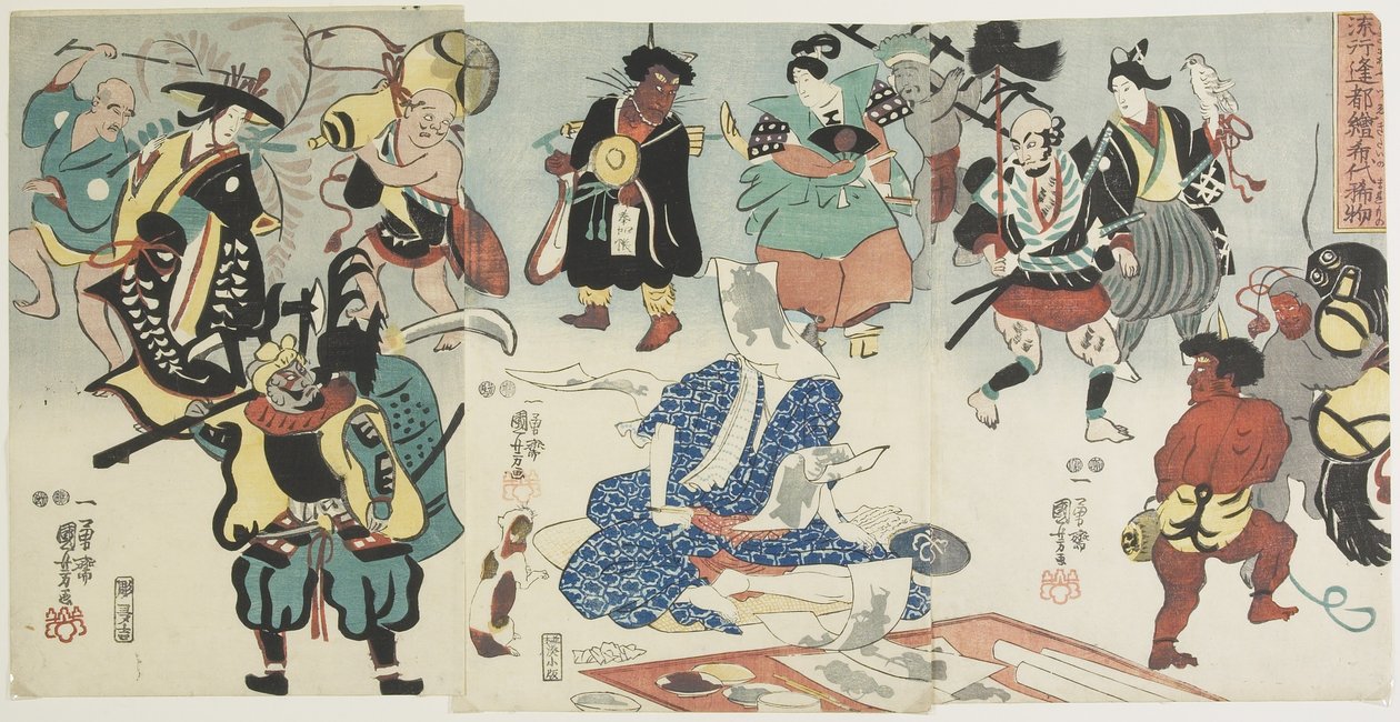 Popular Otsu-e Phenomenon by Utagawa Kuniyoshi