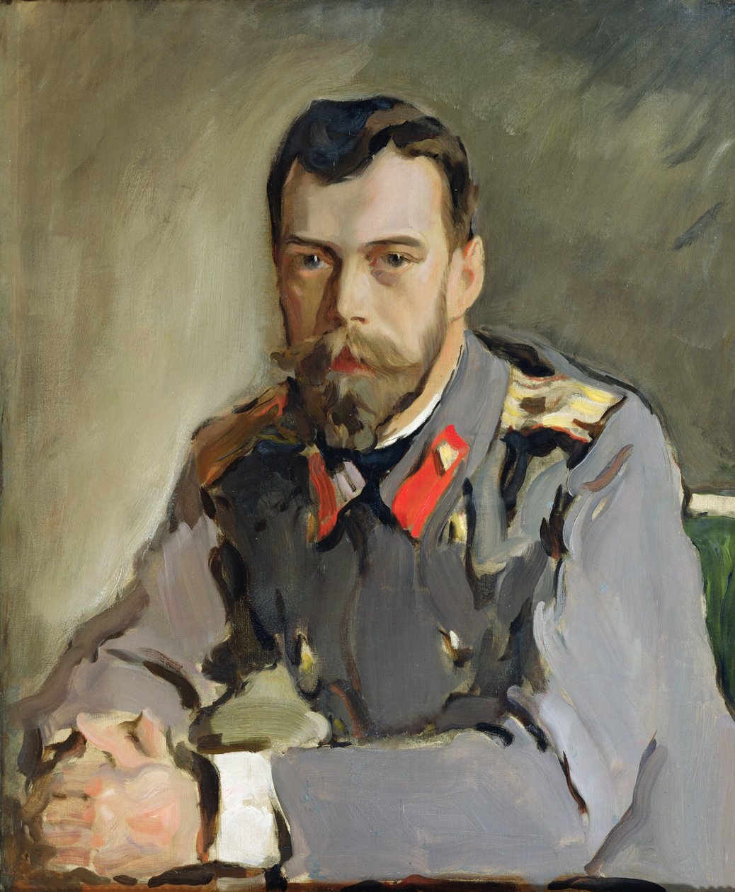Portrait of Nicholas II by Valentin Aleksandrovich Serov