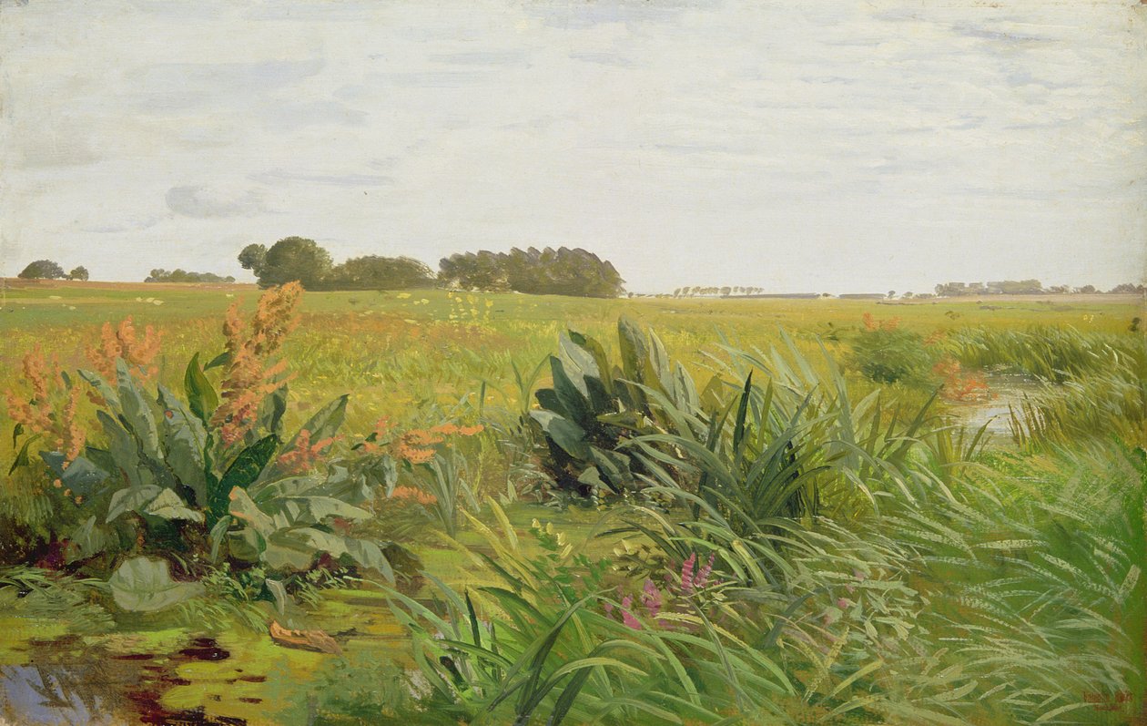 Between Geest and Marsh, c.1880 by Valentin Ruths