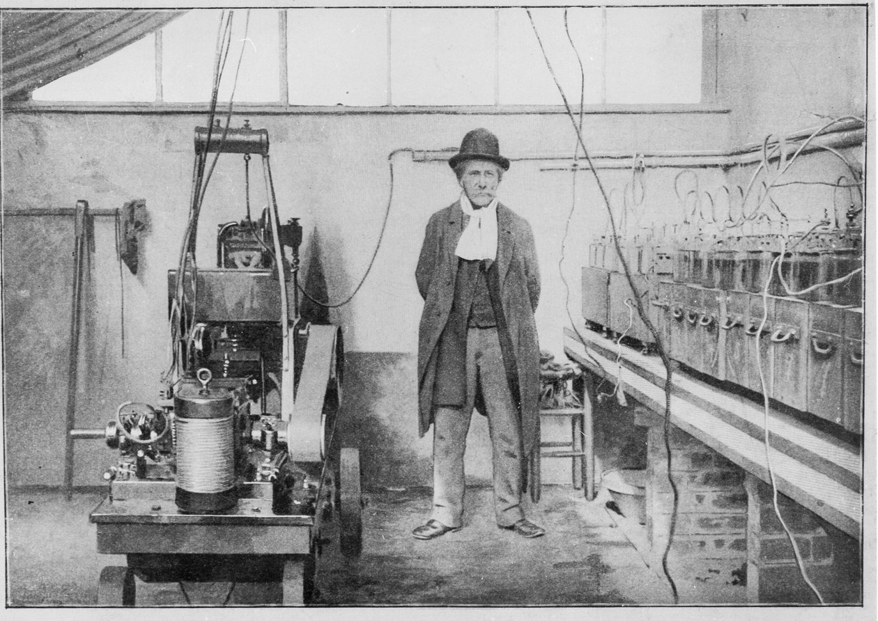 Marcellin Berthelot in His Laboratory in Meudon by Valerian Gribayedoff