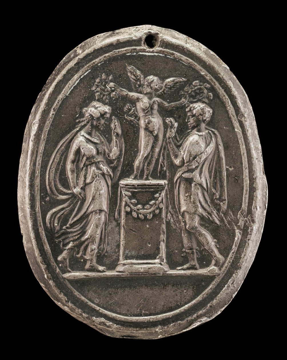 Cupid Crowning Two Lovers by Valerio Belli