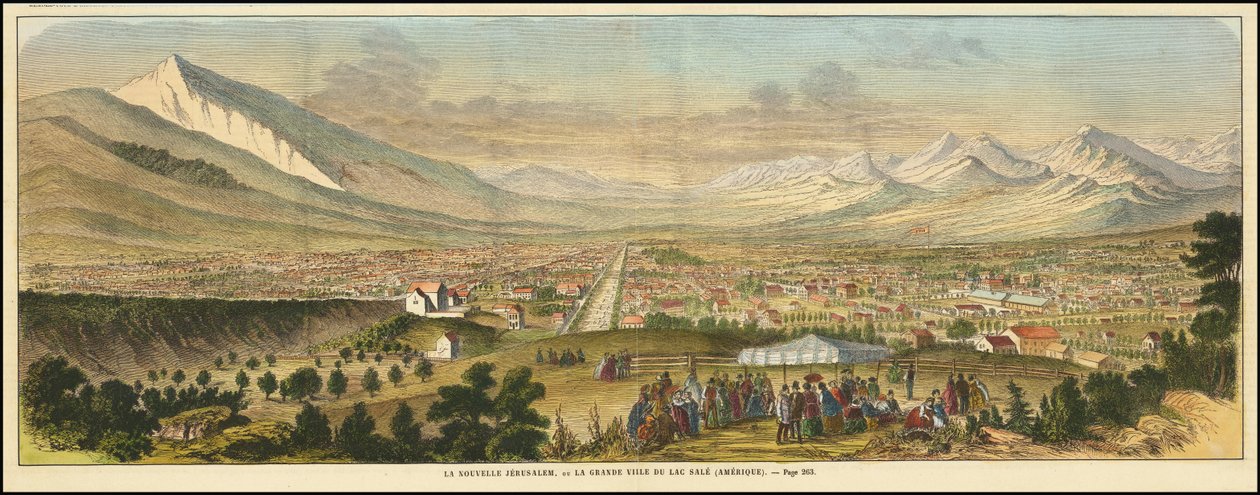 1863 View of Salt Lake City by Various