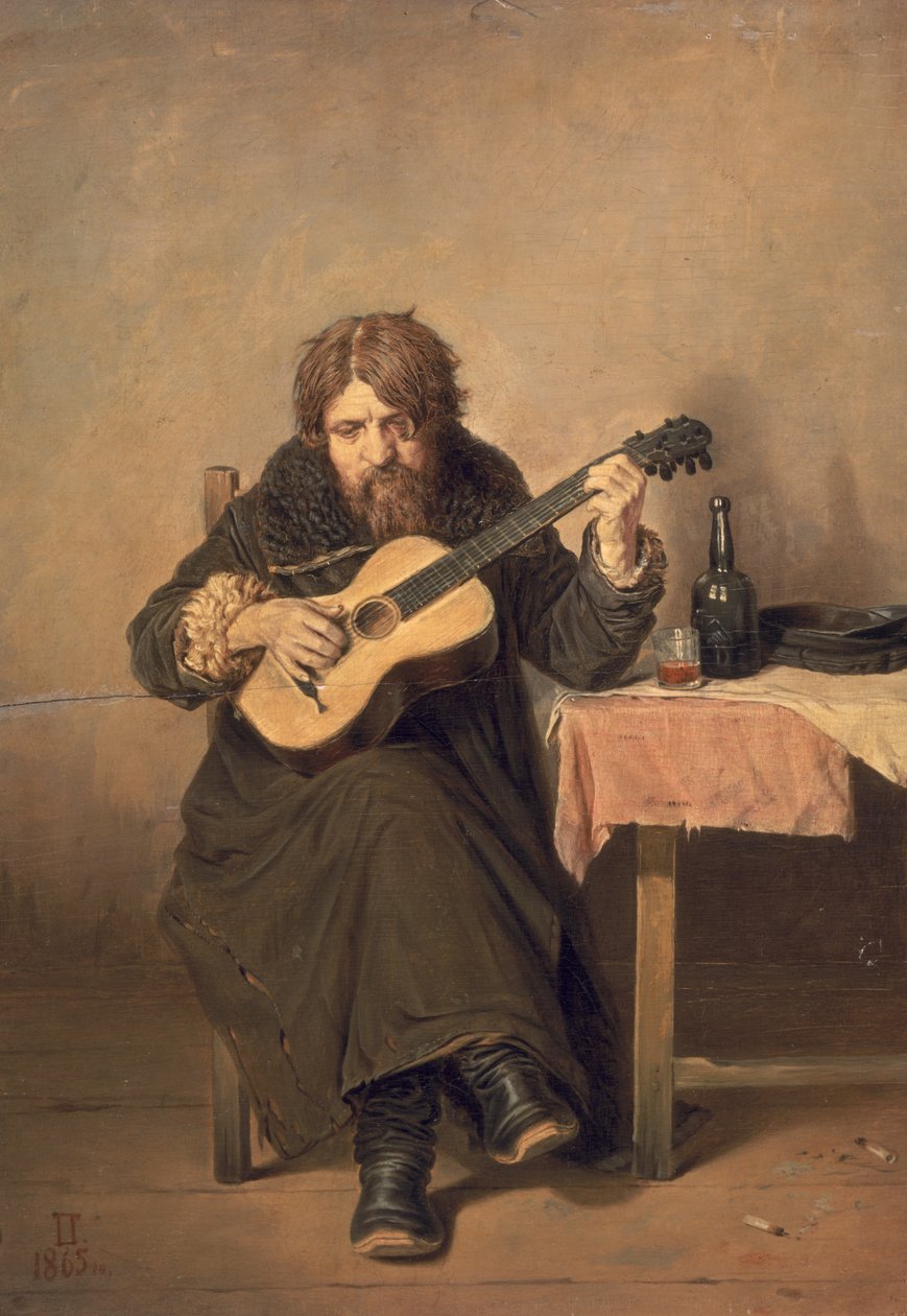 The Widowed Guitar Player by Vasili Grigorevich Perov