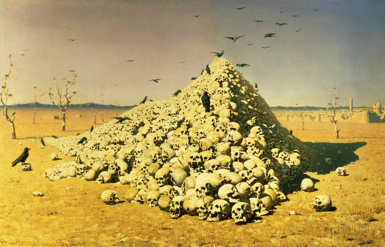 An Allegory of the 1871 War, 1871 by Vasili Vasilievich Vereshchagin