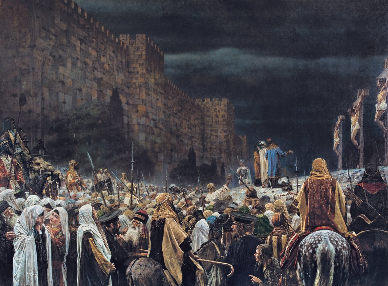 Crucifixion by the Romans by Vasili Vasilievich Vereshchagin