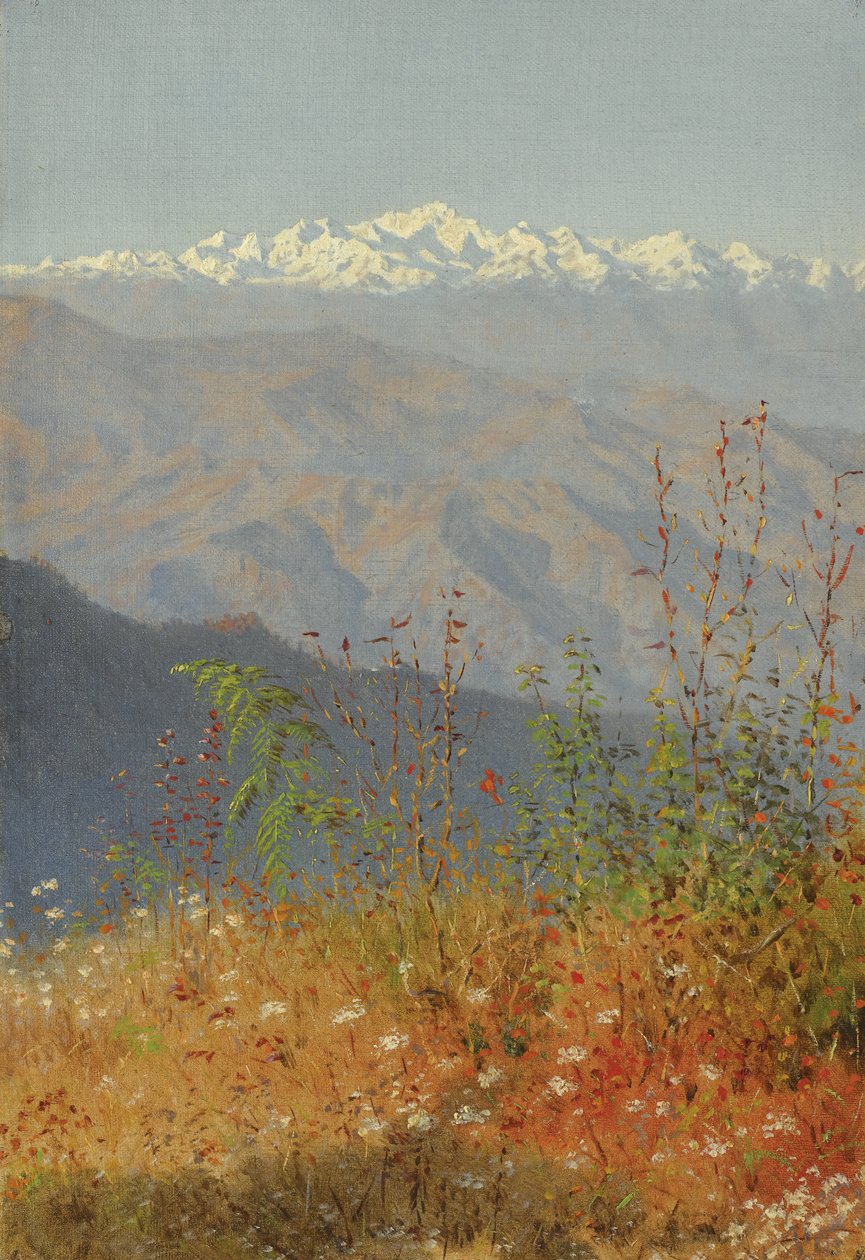 Sunset in the Himalayas, 1879 by Vasili Vasilievich Vereshchagin