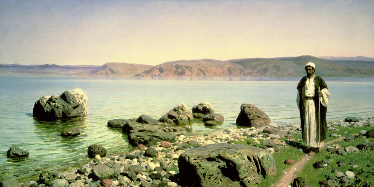 At the Sea of Galilee by Vasilij Dmitrievich Polenov