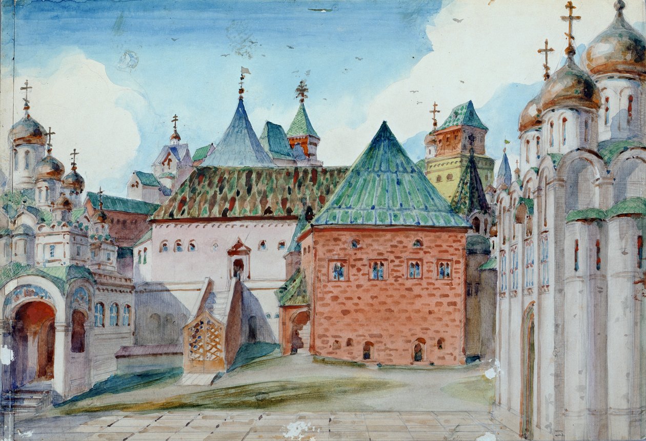 Stage design for Modest Mussorgsky