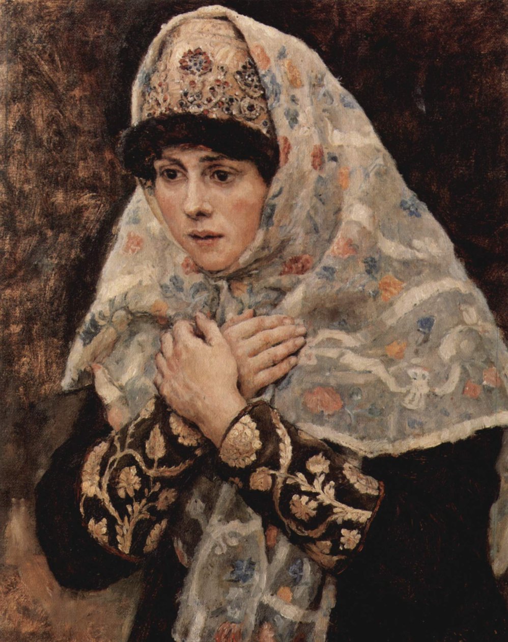 Boyar Maiden with Crossed Arms by Vasily Surikov