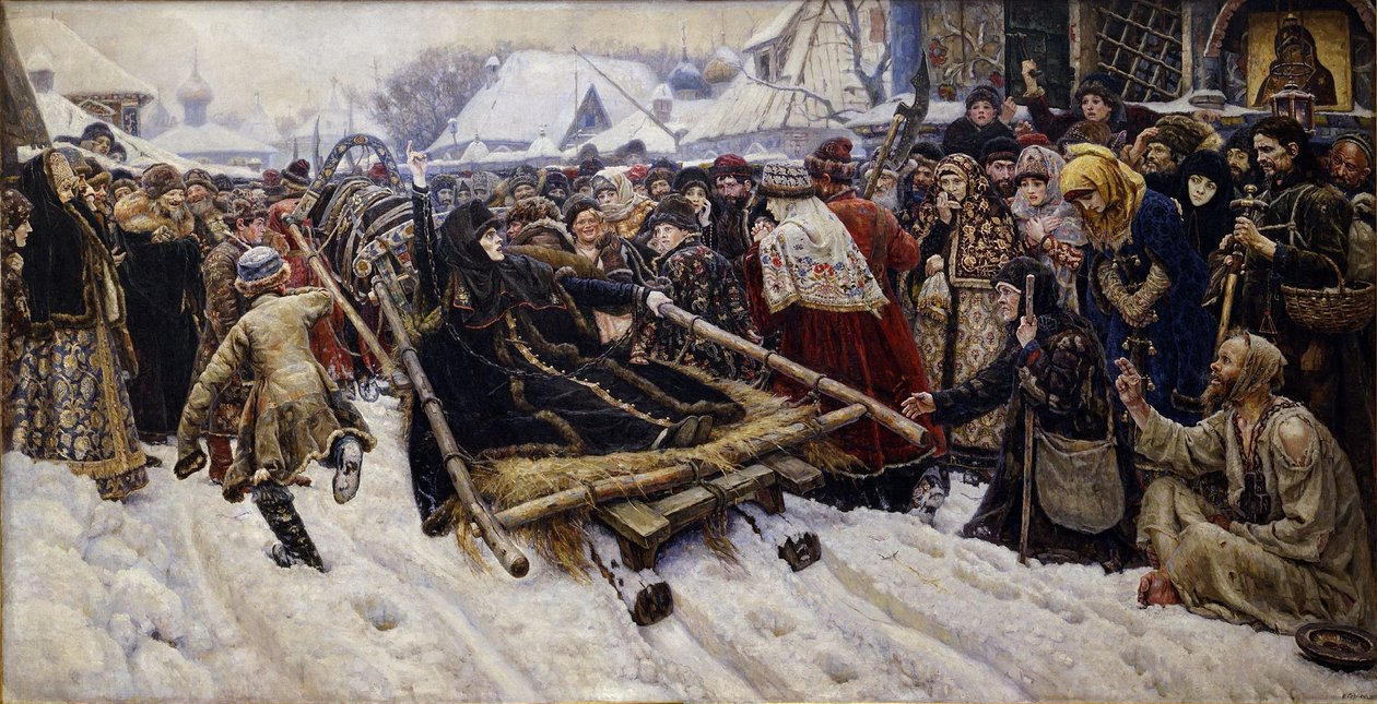 Boyarina Morozova by Vasily Surikov