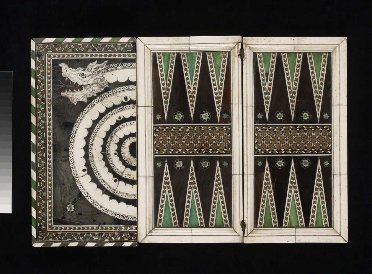 Travelling games board by Venetian School