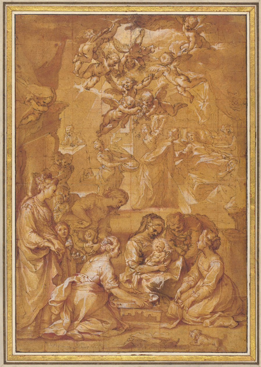 The Birth of the Virgin by Ventura Salimbeni