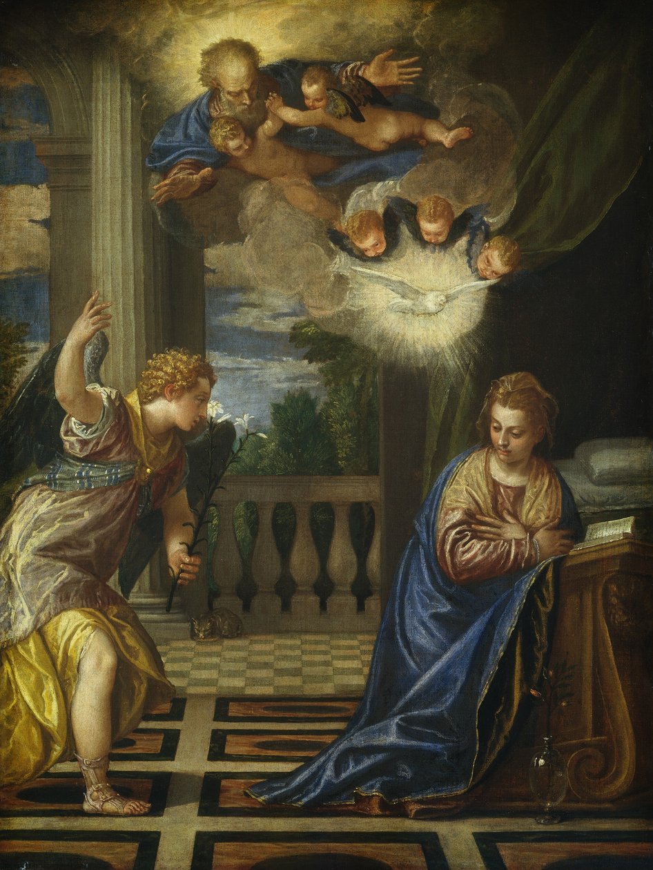 The Annunciation by Veronese and Workshop