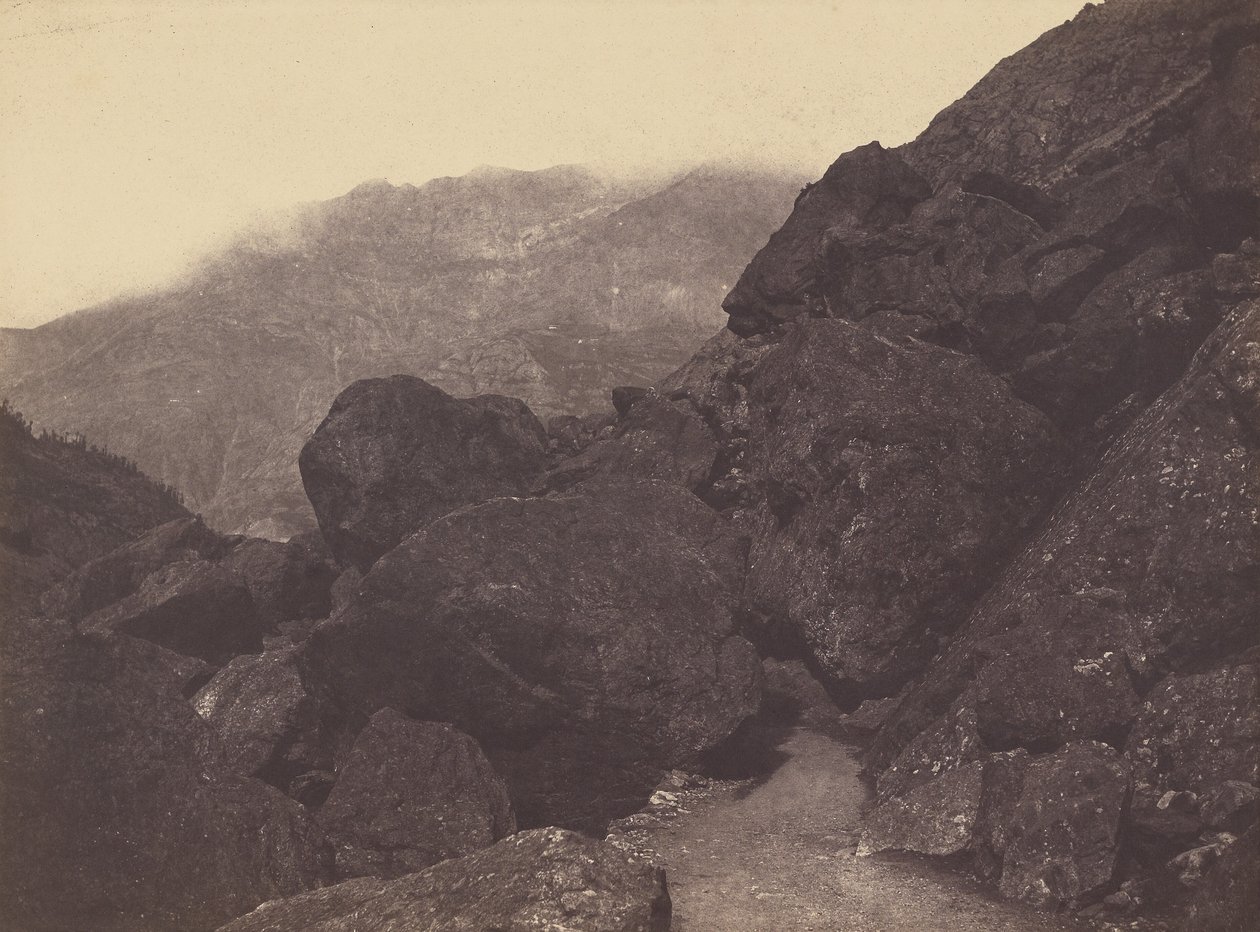 Boulders near Gavarnie by Vicomte Joseph de Vigier