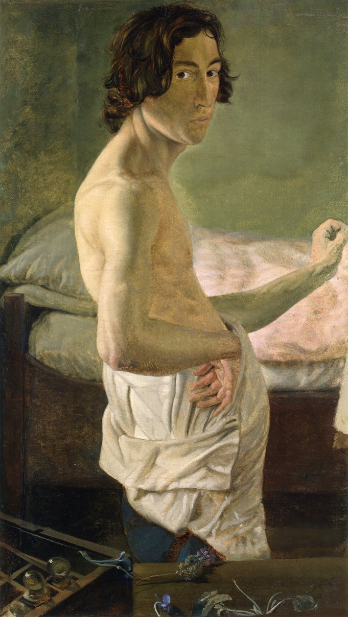 Self-Portrait at the Easel by Victor Emil Janssen