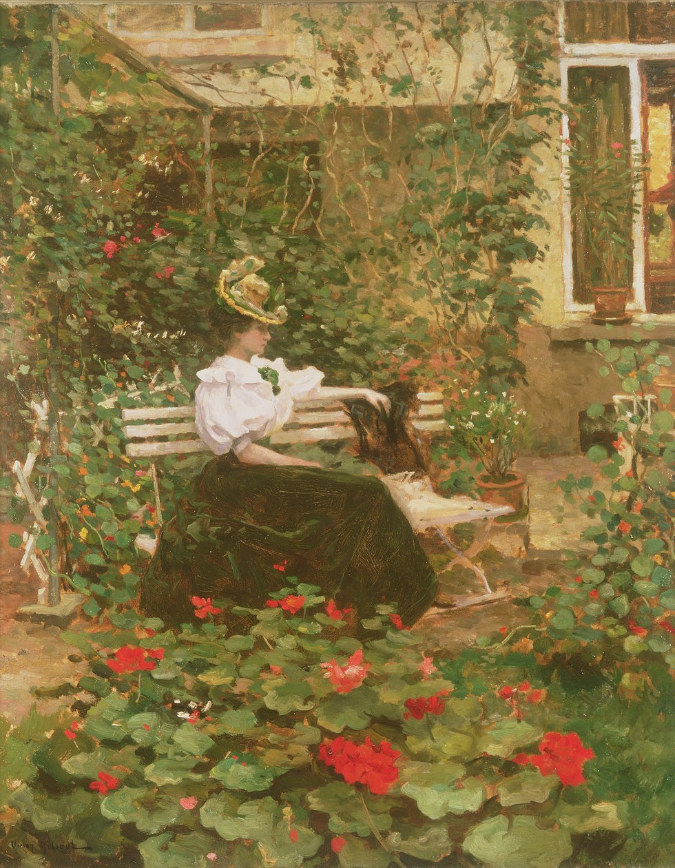 Flowers on the Terrace by Victor Gilsoul
