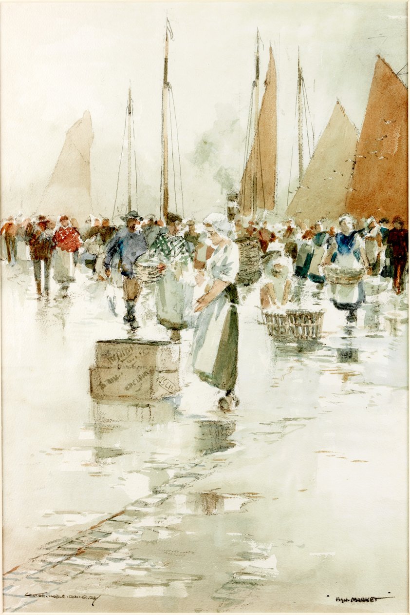 Fish Market by Victor Noble Rainbird